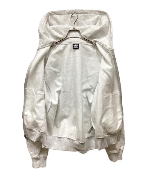stussy（ステューシー）stussy (ステューシー) Welder Zip Hood/ウェルダージップフードスウェットパーカー グレー サイズ:Mの古着・服飾アイテム