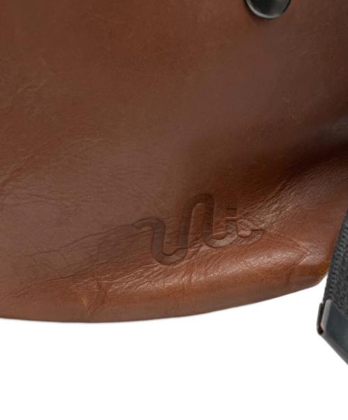 Uni&co（ユニアンドコー）Uni&co (ユニアンドコー) レザーメッセンジャーバッグ ブラウンの古着・服飾アイテム