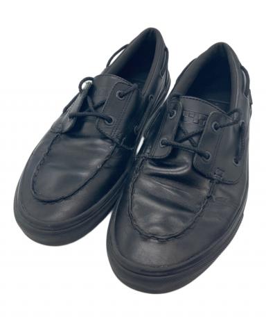 重厚レザーモカ2アイレットシルエットVANSV176CFブラック27cm VANS】 ヴァンズ 2 EYELET 2アイレット V176CF BROWN/BLACK | ABC-MART