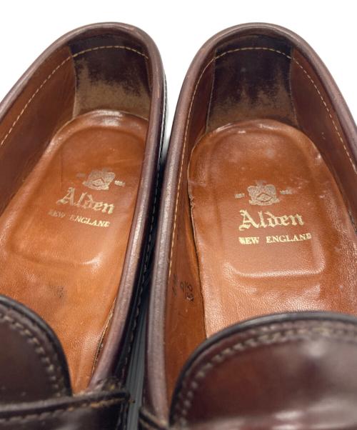 Alden（オールデン）Alden (オールデン) 986 コードバンペニーローファー ブラウン サイズ:6 1/2EE ヴァンラストの古着・服飾アイテム