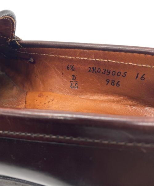 Alden（オールデン）Alden (オールデン) 986 コードバンペニーローファー ブラウン サイズ:6 1/2EE ヴァンラストの古着・服飾アイテム