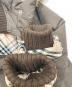 中古・古着 BURBERRY LONDON (バーバリーロンドン) ラクーンファーノバチェックダウンジャケット ブラウン サイズ:160A：16000円