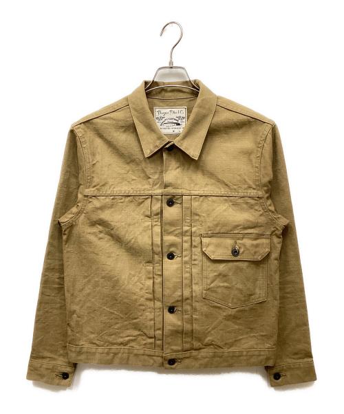 BURGUS PLUS（バーガスプラス）BURGUS PLUS (バーガスプラス) ダック1stトラッカージャケット ブラウン サイズ:40の古着・服飾アイテム