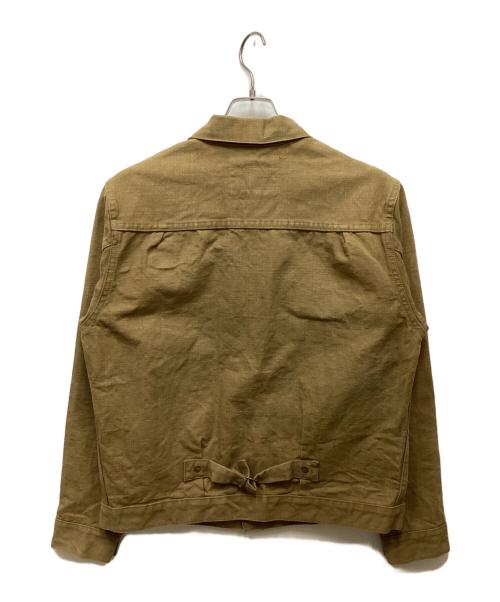 BURGUS PLUS（バーガスプラス）BURGUS PLUS (バーガスプラス) ダック1stトラッカージャケット ブラウン サイズ:40の古着・服飾アイテム