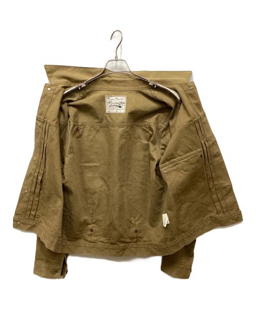 BURGUS PLUS（バーガスプラス）BURGUS PLUS (バーガスプラス) ダック1stトラッカージャケット ブラウン サイズ:40の古着・服飾アイテム