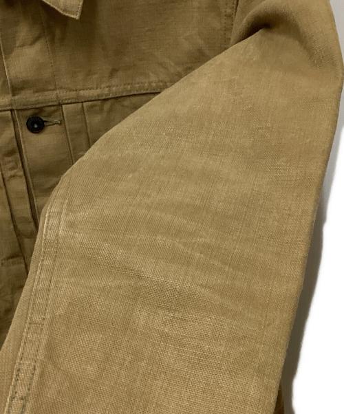 BURGUS PLUS（バーガスプラス）BURGUS PLUS (バーガスプラス) ダック1stトラッカージャケット ブラウン サイズ:40の古着・服飾アイテム