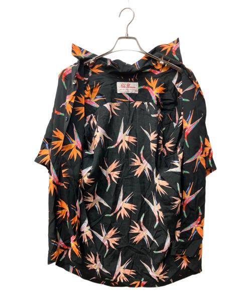 Aloha Blossom（アロハブロッサム）Aloha Blossom (アロハブロッサム) BIRDS OF PARADICEアロハシャツ ブラック サイズ:42の古着・服飾アイテム