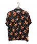 Aloha Blossom（アロハブロッサム）の古着「BIRDS OF PARADICEアロハシャツ」｜ブラック