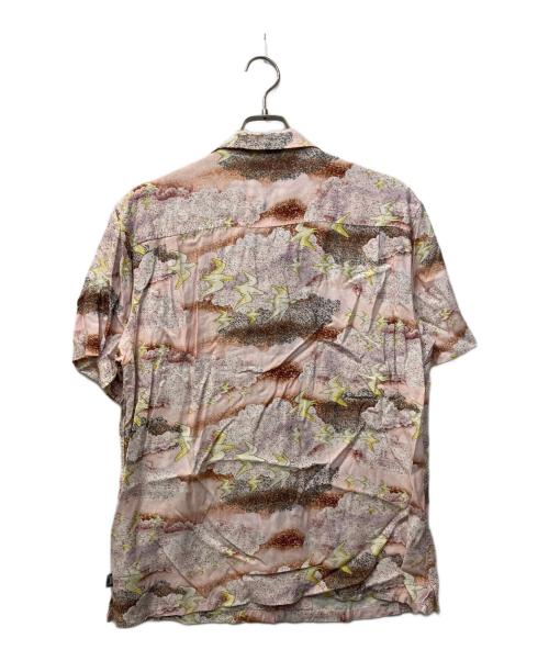 stussy（ステューシー）stussy (ステューシー) Cloud And Birds アロハシャツ ピンク サイズ:Lの古着・服飾アイテム