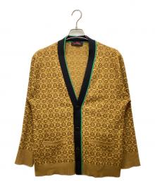 CABAN（キャバン）の古着「総柄カーディガン」｜ブラウン