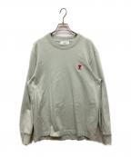 AMI Alexandre Mattiussiアミアレクサンドルマテュッシ）の古着「ロゴ刺繍カットソー」｜グリーン