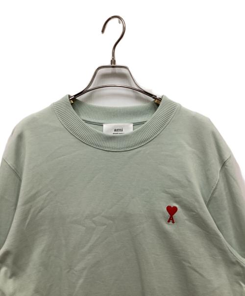 AMI Alexandre Mattiussi（アミアレクサンドルマテュッシ）AMI Alexandre Mattiussi (アミアレクサンドルマテュッシ) ロゴ刺繍カットソー グリーン サイズ:Lの古着・服飾アイテム
