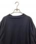 中古・古着 JIL SANDER (ジルサンダー) オーバーサイズＴシャツ ネイビー サイズ:2XL：15000円