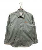 JIL SANDERジルサンダー）の古着「NEVER FADE AWAY/プレートシャツ」｜グレー