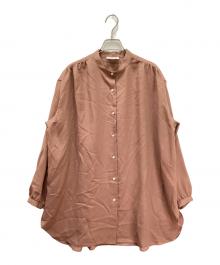 IENA（イエナ）の古着「ウールビエラ ロングシャツ」｜ピンク