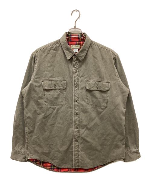 L.L.Bean（エルエルビーン）L.L.Bean (エルエルビーン) 80sシャツジャケット グレー サイズ:Lの古着・服飾アイテム
