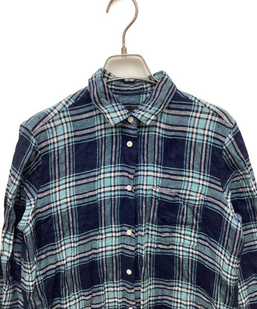 UNTITLED（アンタイトル）UNTITLED (アンタイトル) リネンワンピース ブルー サイズ:2の古着・服飾アイテム