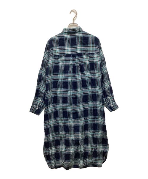 UNTITLED（アンタイトル）UNTITLED (アンタイトル) リネンワンピース ブルー サイズ:2の古着・服飾アイテム