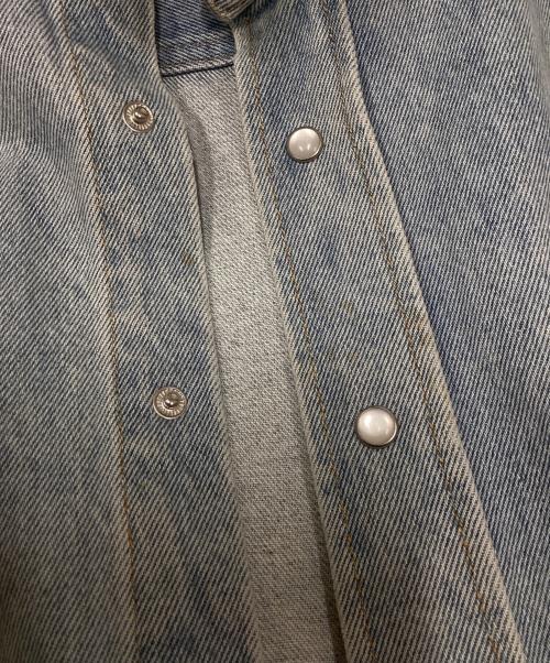 MARTINE ROSE（マーティン・ローズ）MARTINE ROSE (マーティン・ローズ) YALTA SHIRT デニムシャツ インディゴ サイズ:Sの古着・服飾アイテム