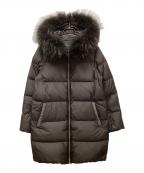 nano・universeナノ・ユニバース）の古着「西川ダウン(R)/フードロングダウン」｜ブラウン