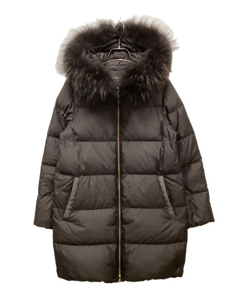 nano・universe（ナノ・ユニバース）nano・universe (ナノ・ユニバース) 西川ダウン(R)/フードロングダウン ブラウン サイズ:36の古着・服飾アイテム