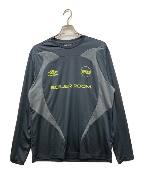 UMBRO（アンブロ）UMBRO (アンブロ) BOILER ROOM (ボイラールーム) LS FOOTBALL TEE/ロングスリーブフットボールTシャツ ブラック サイズ:XLの古着・服飾アイテム