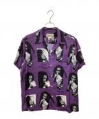 WACKO MARIAワコマリア）の古着「ボブ・マーリーS/S ハワイアン シャツ」｜パープル