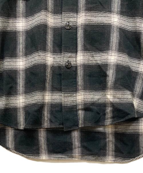 gold（ゴールド）gold (ゴールド) NEL CHECK BIG WORK SHIRT／ネルチェックビッグワークシャツ ブラック サイズ:Mの古着・服飾アイテム