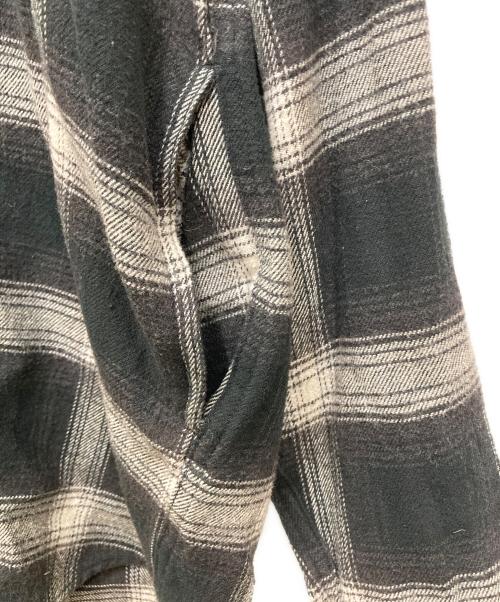 gold（ゴールド）gold (ゴールド) NEL CHECK BIG WORK SHIRT／ネルチェックビッグワークシャツ ブラック サイズ:Mの古着・服飾アイテム