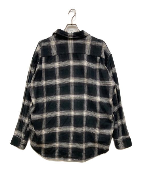 gold（ゴールド）gold (ゴールド) NEL CHECK BIG WORK SHIRT／ネルチェックビッグワークシャツ ブラック サイズ:Mの古着・服飾アイテム