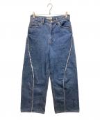jiedaジエダ）の古着「EX WIDE DENIM PANTS/エクストラワイドデニムパンツ」｜インディゴ