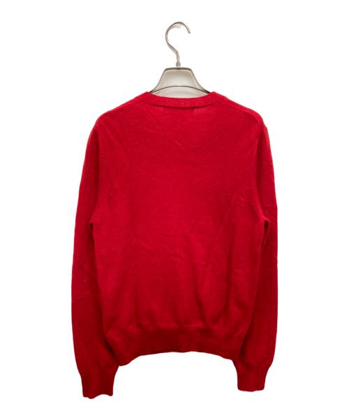 COMME des GARCONS COMME des GARCONS（コムデギャルソン コムデギャルソン）COMME des GARCONS COMME des GARCONS (コムデギャルソン コムデギャルソン) AD2018 丸首カーディガン レッド サイズ:Mの古着・服飾アイテム