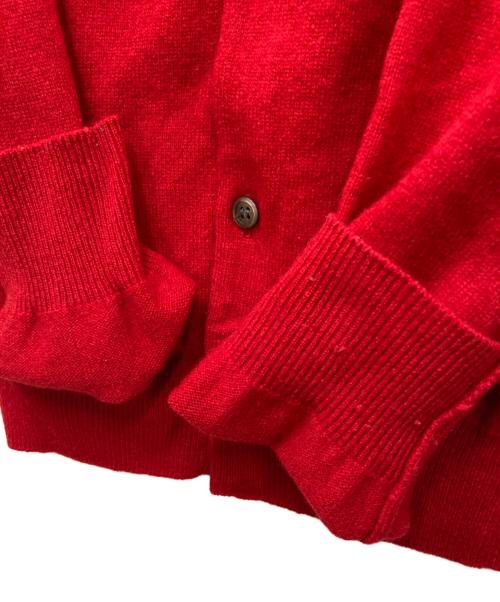 COMME des GARCONS COMME des GARCONS（コムデギャルソン コムデギャルソン）COMME des GARCONS COMME des GARCONS (コムデギャルソン コムデギャルソン) AD2018 丸首カーディガン レッド サイズ:Mの古着・服飾アイテム