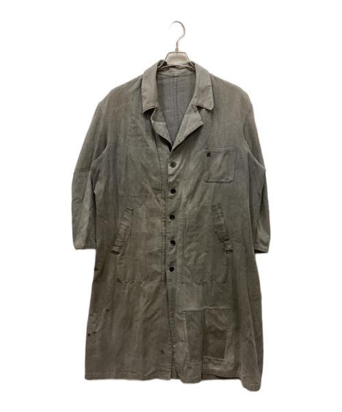 Le Favori（ル ファヴォリ）Le Favori (ル ファヴォリ) ヴィンテージブラックシャンブレーアトリエコート グレー サイズ:表記なしの古着・服飾アイテム