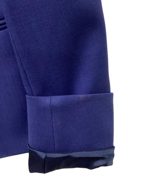 MaxMara（マックスマーラ）MaxMara (マックスマーラ) ピークドラペル1Bテーラードジャケット ブルー サイズ:I40の古着・服飾アイテム