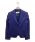 MaxMara（マックスマーラ）の古着「ピークドラペル1Bテーラードジャケット」｜ブルー