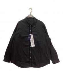 EDIFICE（エディフィス）の古着「india makeバック エンブロイ シャツ」｜ブラック