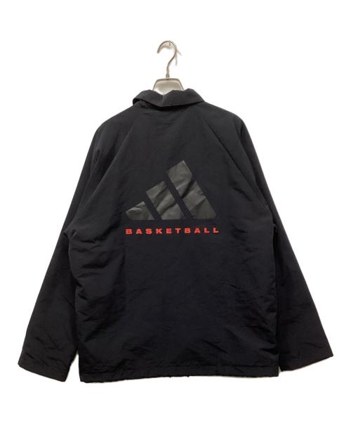 adidas（アディダス）adidas (アディダス) バスケットボールコーチジャケット ブラック サイズ:M 未使用品の古着・服飾アイテム