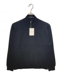 theory（セオリー）の古着「ハーフジップニット」｜ブラック