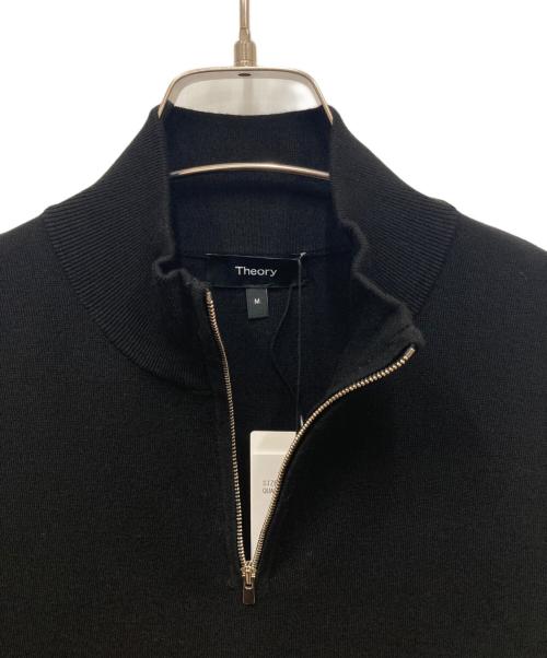 theory（セオリー）theory (セオリー) ハーフジップニット ブラック サイズ:M 未使用品の古着・服飾アイテム
