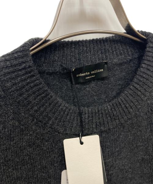 ROBERTO COLLINA（ロベルトコリーナ）ROBERTO COLLINA (ロベルトコリーナ) コンフィラウンドネックニット ブラック サイズ:48 未使用品の古着・服飾アイテム