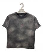GRANCYグランシー）の古着「25SS Skull Rhinestone Design T-shirt/スカルラインストーンデザインTシャツ」｜グレー