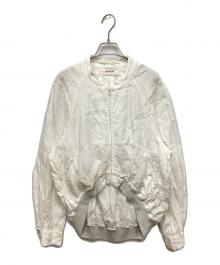 KAPITAL（キャピタル）の古着「カットワークスリーブリネンブルゾン」｜ホワイト