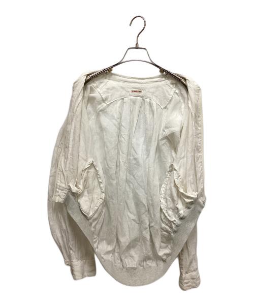 KAPITAL（キャピタル）KAPITAL (キャピタル) カットワークスリーブリネンブルゾン ホワイト サイズ:XSの古着・服飾アイテム