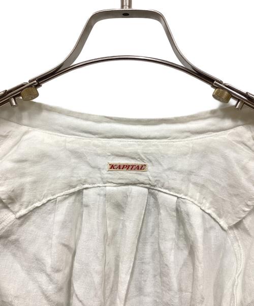 KAPITAL（キャピタル）KAPITAL (キャピタル) カットワークスリーブリネンブルゾン ホワイト サイズ:XSの古着・服飾アイテム