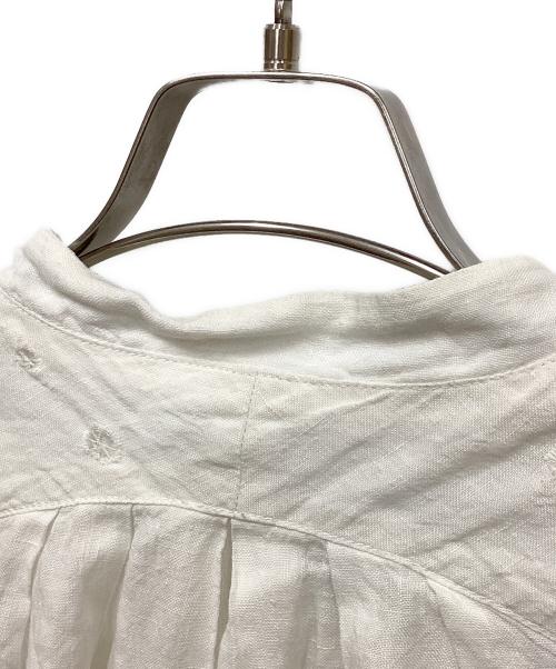 KAPITAL（キャピタル）KAPITAL (キャピタル) カットワークスリーブリネンブルゾン ホワイト サイズ:XSの古着・服飾アイテム