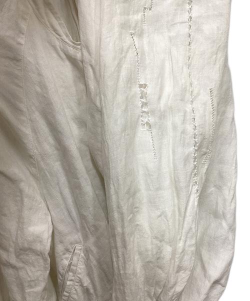 KAPITAL（キャピタル）KAPITAL (キャピタル) カットワークスリーブリネンブルゾン ホワイト サイズ:XSの古着・服飾アイテム