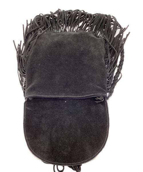 PUNTOVITA（プントヴィータ）PUNTOVITA (プントヴィータ) フリンジスエードコンチョショルダーバッグ ブラックの古着・服飾アイテム