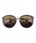 CELINEセリーヌ）の古着「メタル×アセテートサングラス」｜ネイビー