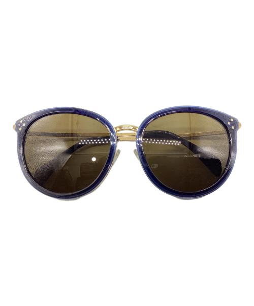 CELINE（セリーヌ）CELINE (セリーヌ) メタル×アセテートサングラス ネイビー サイズ:56-17-140の古着・服飾アイテム